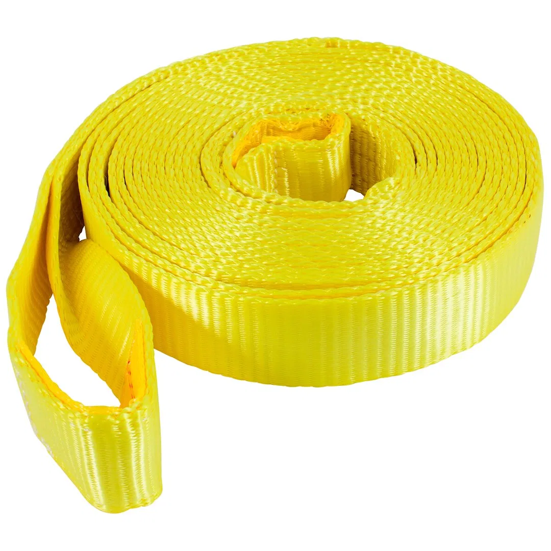 89923 – HAMPTON PROD Recovery Strap, 30 Foot Length X 2 Inch Width Rated To 10000 Pound Load Capacity Yellow With Dis...
